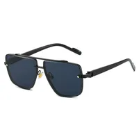 Elegant Basic Lady Solid Color PC UV400 Protection Square Frameless Glasses main image 3