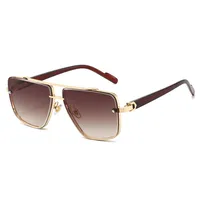 Elegant Basic Lady Solid Color PC UV400 Protection Square Frameless Glasses main image 5