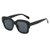 Elegant Basic Lady Solid Color Ac Square Full Frame Glasses main image 1