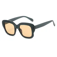 Elegant Basic Lady Solid Color Ac Square Full Frame Glasses main image 2