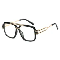 Elegant Basic Lady Solid Color Resin Square Full Frame Glasses main image 5