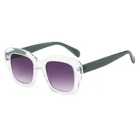 Elegant Basic Lady Solid Color Ac Square Full Frame Glasses main image 5