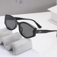 Casual Luxurious Romantic Oval PC UV400 Protection Resin Oval Frame Full Frame Glasses main image 2