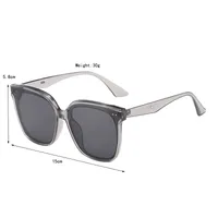Casual Elegant Streetwear Square PC UV400 Protection Resin Square Full Frame Glasses sku image 6