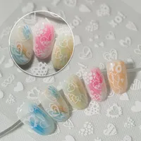 IG Style Cartoon Style Cute Heart Shape Bird Nail Stickers Nail Decoration Accessories sku image 2