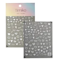 IG Style Cartoon Style Cute Heart Shape Bird Nail Stickers Nail Decoration Accessories main image 9