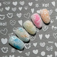 IG Style Cartoon Style Cute Heart Shape Bird Nail Stickers Nail Decoration Accessories main image 8