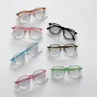 Casual Streetwear Oval Pc Resin Oval Frame Full Frame Glasses main image 2