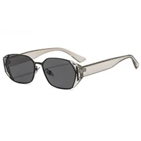 Casual Solid Color Ac Gradient Tinted Lenses Square Full Frame Glasses main image 5