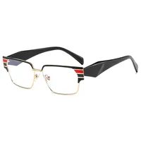 Casual Solid Color Ac Square Full Frame Glasses main image 4