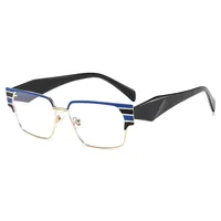 Casual Solid Color Ac Square Full Frame Glasses main image 6