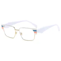 Casual Solid Color Ac Square Full Frame Glasses main image 3