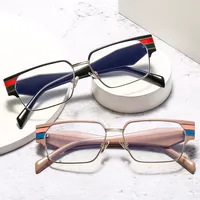 Casual Solid Color Ac Square Full Frame Glasses main image 1
