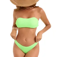 Women's Solid Color 2 Pieces Set Swimwear main image 2