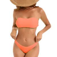 Women's Solid Color 2 Pieces Set Swimwear sku image 11