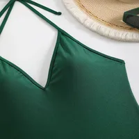 Women's Sexy Beach Solid Color 1 Piece One Piece Swimwear main image 2
