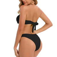 Women's Solid Color 2 Pieces Set Swimwear main image 4