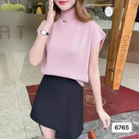 Women's T-shirt Short Sleeve T-Shirts Casual Elegant Solid Color sku image 2