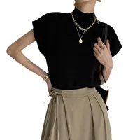 Women's T-shirt Short Sleeve T-Shirts Casual Elegant Solid Color main image 5