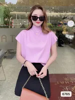 Women's T-shirt Short Sleeve T-Shirts Casual Elegant Solid Color sku image 7