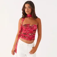 Women's Bandeau Tank Tops Streetwear 3D Effect main image 3