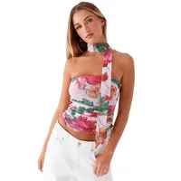 Women's Bandeau Tank Tops Streetwear 3D Effect main image 5