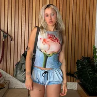 Women's T-shirt Sleeveless T-Shirts Sexy Printing main image 3