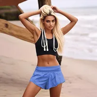 Summer Elastic Waist Sports Shorts Loose Running Breathable Casual Hot Pants New Women main image 2