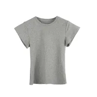 Summer CZZHANG New-style Luli-style Multi-color Niche All-match Simple Basic Short-sleeved T-shirt For Women A10099 sku image 11