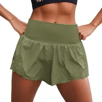 Summer Elastic Waist Sports Shorts Loose Running Breathable Casual Hot Pants New Women main image 5