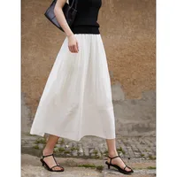 Rongtai Heavy Industry Gradient Organ Pleat Texture Wood-ear Edge Loosening Waist A- Shape Skirt Women's Spring And Summer  New main image 1