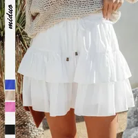 Women's Bohemian Ruffled Layered Skirt Casual High Waist Skirt Spring And Summer main image 1