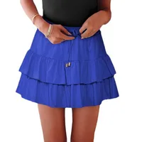 Women's Bohemian Ruffled Layered Skirt Casual High Waist Skirt Spring And Summer main image 5