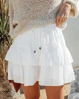 Women's Bohemian Ruffled Layered Skirt Casual High Waist Skirt Spring And Summer sku image 1