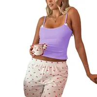 Eaby   Y2K Sexy Spice Girls Solid Color Ultra Short Fashion Camisole Bow Decoration Spring And Summer main image 5