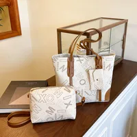 Women's Foreign Trade Bags  New Shoulder Bag Retro Fashion Casual Tote Bag Women's Simple Large Capacity Handbag sku image 2