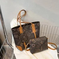 Women's Foreign Trade Bags  New Shoulder Bag Retro Fashion Casual Tote Bag Women's Simple Large Capacity Handbag sku image 3