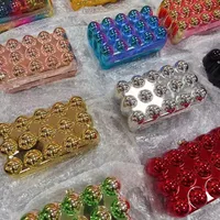 Acrylic Bag  New  Shoulder Fashion Design Women's Chain Egg Bag Box Bag main image 3