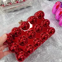 Acrylic Bag  New  Shoulder Fashion Design Women's Chain Egg Bag Box Bag sku image 4