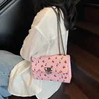 New Fresh Cherry Print Western Style Summer Cute Trendy Sweet New Style Fashion Crossbody Shoulder Bag main image 3