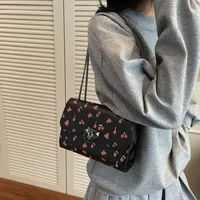 New Fresh Cherry Print Western Style Summer Cute Trendy Sweet New Style Fashion Crossbody Shoulder Bag main image 4