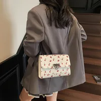 New Fresh Cherry Print Western Style Summer Cute Trendy Sweet New Style Fashion Crossbody Shoulder Bag main image 5