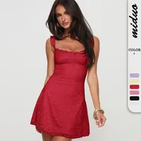 New Women's Dress  Spring And Summer Lace Strap Skirt Sexy Pure Style Skirt main image 1
