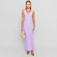 New Hot Women's  Spring And Summer Sexy Dress Slim-fit Leaky Back Long Women's Solid Color Women main image 3