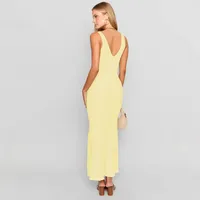 New Hot Women's  Spring And Summer Sexy Dress Slim-fit Leaky Back Long Women's Solid Color Women main image 4