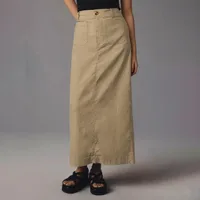 American Style Retro Straight Long Dress Autumn High-end Sense Pocket Skirt Commuter Style Solid Color Elegant Casual Workwear Skirt sku image 12