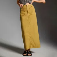 American Style Retro Straight Long Dress Autumn High-end Sense Pocket Skirt Commuter Style Solid Color Elegant Casual Workwear Skirt sku image 23