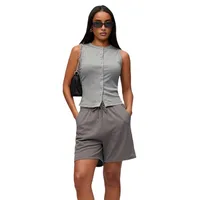 Women's  Spring And Summer New Casual Vest Knitted Button T-shirt Fashion Elegant Top For Women main image 5