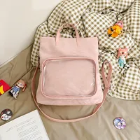 New Painful Bag Baby Bag Big Food Girl Casual Handbag College Student Shoulder Crossbody Bag Folding Ear Women's Bag sku image 4