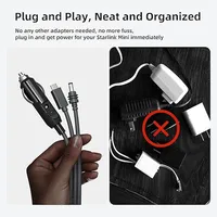Suitable For 3 In 1 Starlink Car Charger/DC To DC Cable, Mini Power Cord, main image 2